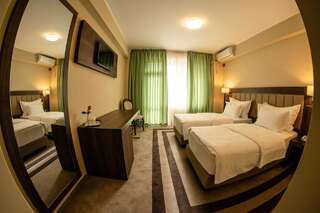 Курортные отели Hotel McPietroasa Haleş Двухместный номер с 2 отдельными кроватями и видом на бассейн-1