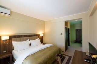 Курортные отели Hotel McPietroasa Haleş Двухместный номер с 1 кроватью и видом на бассейн-1