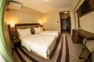 Курортные отели Hotel McPietroasa Haleş Двухместный номер с 2 отдельными кроватями и видом на бассейн-3