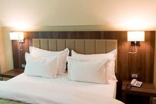 Курортные отели Hotel McPietroasa Haleş Двухместный номер с 1 кроватью и видом на бассейн-2